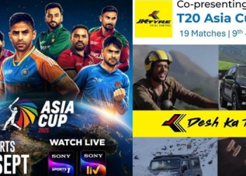 JK Tyre Becomes Co-Presenting Sponsor of Men’s Asia Cup 2025 on Sony Sports Network