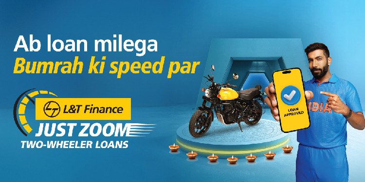 L&T Finance Launches ‘Just Zoom Two-wheeler Loans’ Campaign with Jasprit Bumrah During Asia Cup 2025