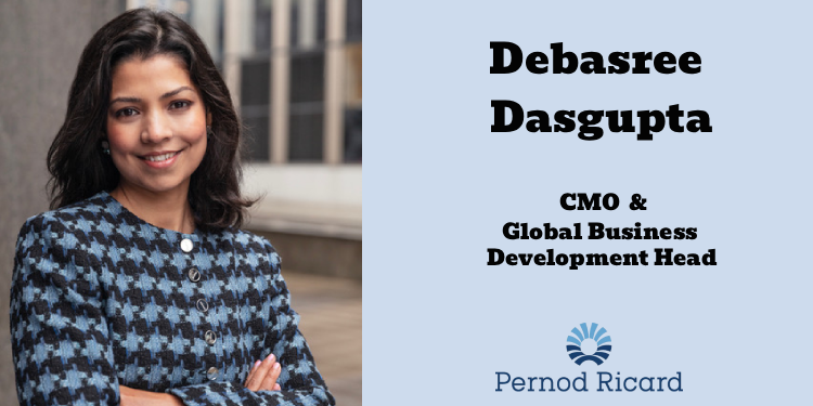 Pernod Ricard India appoints Debasree Dasgupta as CMO and Global Business Development Head