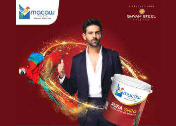 Shyam Steel launches Macaw Paints with Kartik Aaryan as Brand Ambassador