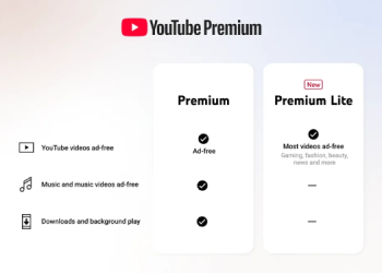 YouTube rolls out Premium Lite in India to broaden subscription choices