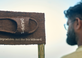 INTO Creative and Chupps Footwear Make A Statement with India’s First Biodegradable Billboard.