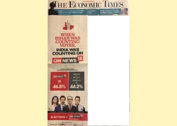 CNN-News18 announces leadership during Bihar Election Counting Hours in print campaign