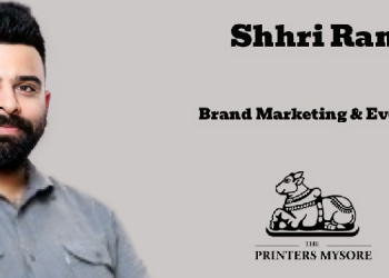 Shhri Ram named Head – Brand Marketing & Events at The Printers Mysore | Deccan Herald | Prajavani