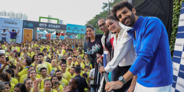 Skechers Ambassadors Kartik Aaryan and Ananya Panday lead the 6th Skechers Walkathon