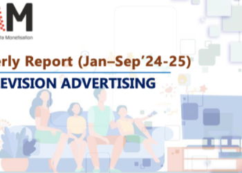 TV Ad Volumes Decline 10% in Jan–Sep 2025, Yet Retains Strong FMCG Backing: TAM AdEx Report