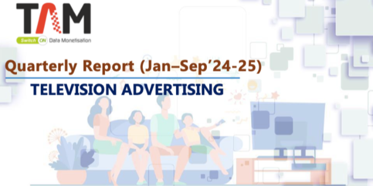 TV Ad Volumes Decline 10% in Jan–Sep 2025, Yet Retains Strong FMCG Backing: TAM AdEx Report