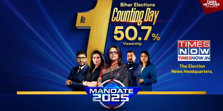 Times Now Sets New Benchmarks in 2025 Bihar Elections with Consistent Viewership Leadership
