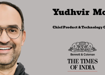 The Times of India names Yudhvir Mor as Chief Product & Technology Officer