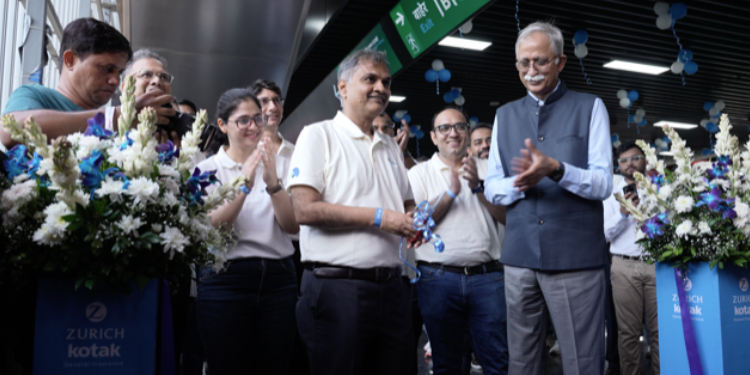 Zurich Kotak General Insurance brands Goregaon East Metro Station on Mumbai Metro Line 7 as ‘Zurich Kotak Goregaon East’