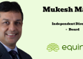 Equirus Finance appoints Mukesh Malik as an Independent Director on the Board