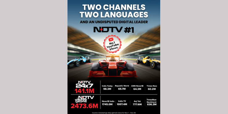 NDTV’s Digital Dominance: A Network That Leads, Defines, and Shapes the News Conversation