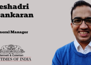 Seshadri Shankaran joins Bennett, Coleman & Co. Ltd. as General Manager