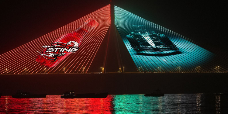 Sting Energy and Mercedes-AMG PETRONAS F1 team light up Mumbai’s Sea Link in high-voltage visual spectacle