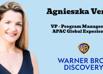 Agnieszka Veriga promoted to Vice President – Program Management for APAC Global Experiences at Warner Bros. Discovery
