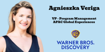 Agnieszka Veriga promoted to Vice President – Program Management for APAC Global Experiences at Warner Bros. Discovery