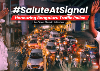 Oben Electric’s #SaluteAtSignal turns Bengaluru red lights into moments of respect for traffic police