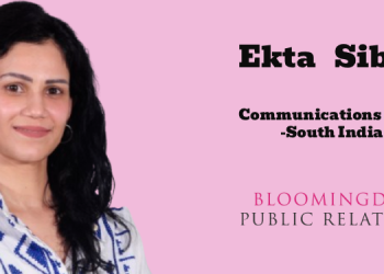 Bloomingdale Public Relations names Ekta Sibal as Communications Lead – South India