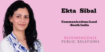 Bloomingdale Public Relations names Ekta Sibal as Communications Lead – South India