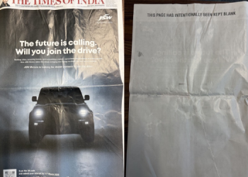 JSW Motors’ Blank-Page Teaser Divides Ad Fraternity on New-Entrant Signalling