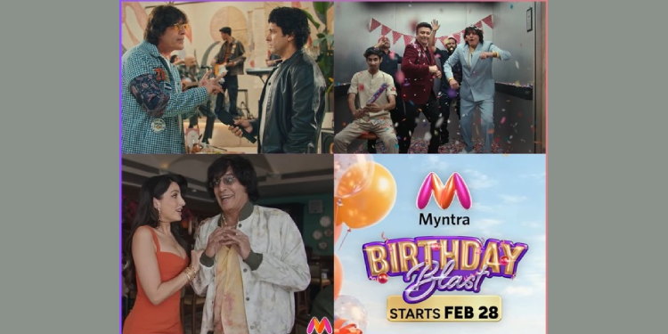 Myntra ropes in Chunky Pandey, Nora Fatehi, Farhan Akhtar & Anu Malik for birthday blast campaign