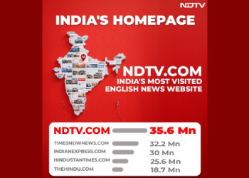 NDTV.com is India’s Most Visited English News Website in a High-Impact News Month