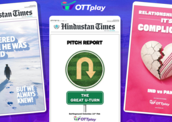OTTplay turns India–Pakistan cricket fever into Print-led moment marketing play