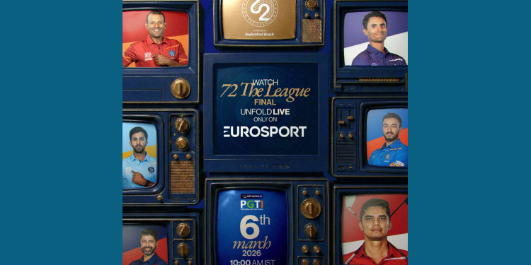 DP World PGTI’s 72 The League to be telecast live by Eurosport India