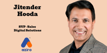 Aziro names Jitender Hooda as Senior Vice President, Sales, Digital Solutions