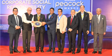 Dainik Bhaskar Group conferred with Prestigious Golden Peacock CSR Award
