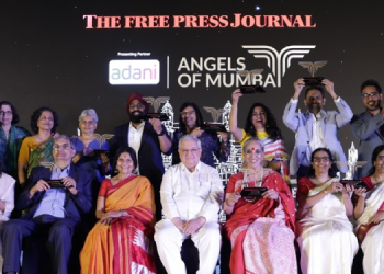 Mangal Prabhat Lodha, Ritu Tawde and Ronnie Screwvala felicitate 11 Mumbai changemakers at the Angles of Mumbai Season 6