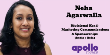 Neha Agarwalla joins Apollo Tyres as Divisional Head – Marketing Communications and Sponsorships (India + Asia)