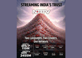 Streaming India’s Trust, Leading India’s Conversations – NDTV 24×7 and NDTV India Dominate YouTube