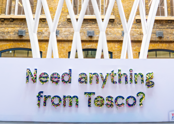Tesco and BBH create 5,000-tulip billboard activation at King’s Cross Station for Mother’s Day