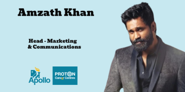 Amzath Khan joins Apollo Proton Cancer Centre as Head of Marketing & Communications