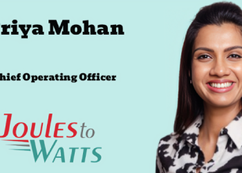 Priya Mohan joins JoulesToWatts (J2W) as Chief Operating Officer