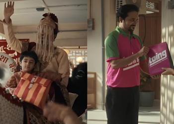 Toing turns food delivery fees into a wedding spectacle in debut brand film