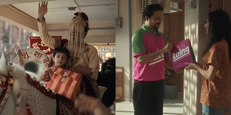 Toing turns food delivery fees into a wedding spectacle in debut brand film