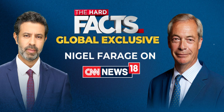 Rahul Shivshankar Interviews UK’s Most Influential Lawmaker Nigel Farage; Catch World Exclusive on CNN-News18
