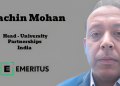 Emeritus appoints Sachin Mohan as Head of University Partnerships for India