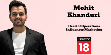 Mohit Khanduri joins Creator18 as Head of Operations – Influencer Marketing
